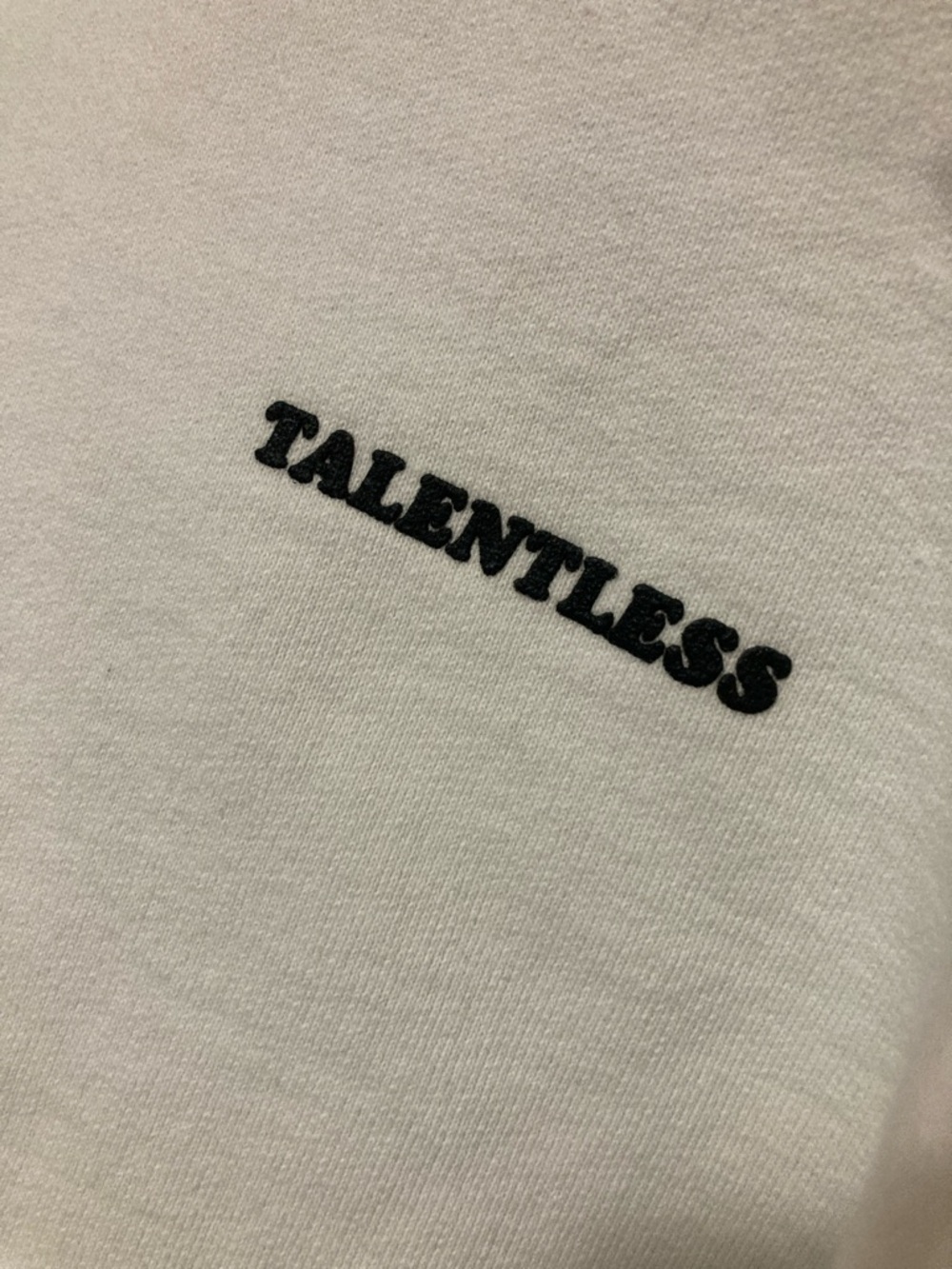 TALENTLESS Please Wash Your Hands White and Black Hoodie Sweatshirt, Size Medium - Picture 5 of 7